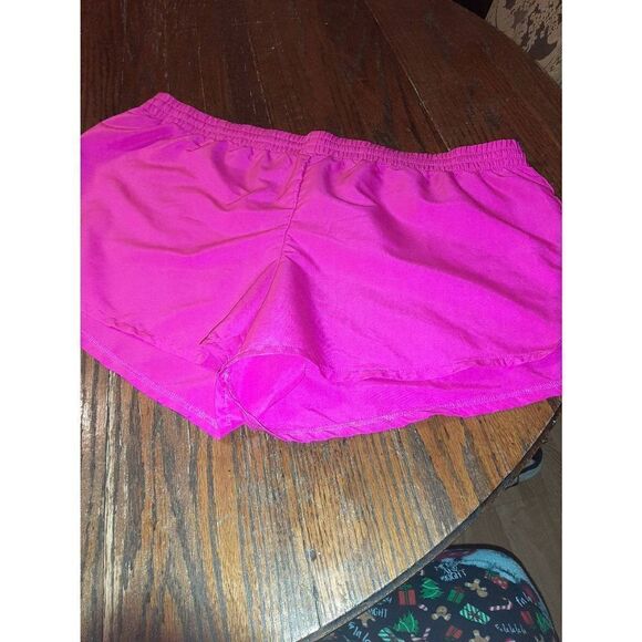 XL 16/18 Danskin Now Pink Blaze Mid Rise Athletic Running Casual Shorts - Picture 1 of 3